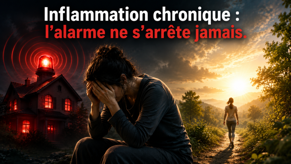 Fatigue chronique et inflammation chronique représentées par une alarme interne permanente